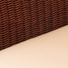 Лаунж зона серии REBECA (Ребека) на 5 персон с трехместным диваном коричневого цвета из плетеного натурального ротанга