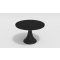 Стол обеденный GARDENINI VOGLIE ROUND (Вогли Раунд) размером D110 цвет антрацит из алюминия