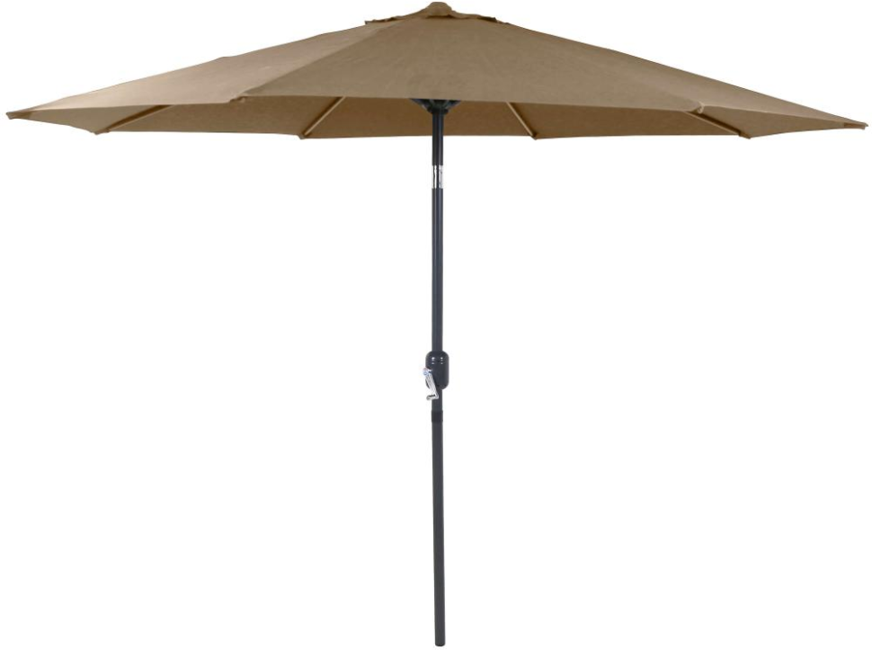 Садовый зонт AFM-270 бежевый на центральной опоре без основания