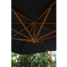 Зонт для кафе MAESTRO 300 квадратный черный на боковой опоре без волана