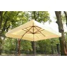 Садовый зонт MAESTRO WOOD (Маэстро вууд) цвет бежевый для кафе с боковой деревянной опорой