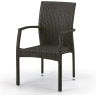 Комплект мебели T256A/Y379A-W53 на 4 персоны из плетеного искусственного ротанга, цвет коричневый