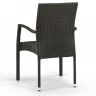 Комплект мебели T256A/Y379A-W53 на 4 персоны из плетеного искусственного ротанга, цвет коричневый