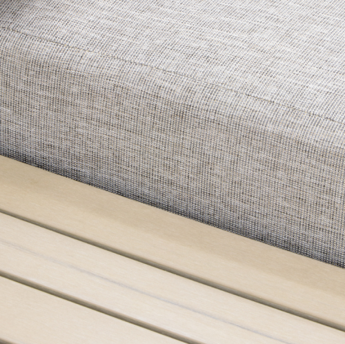 Лаунж зона серии SARITA (Сарита) на 5 персон с угловым диваном из плетеного искусственного ротанга цвет коричневый