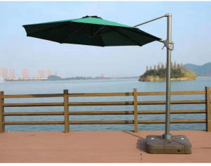 Садовый зонт AFM-300DG зеленый на боковой опоре