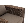 Кресло серии БОНО коричневый цвет из искусственного ротанга