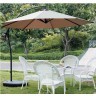 Садовый зонт Garden Way A005 (Гарден вэй) цвет бежевый для кафе с боковой алюминиевой опорой