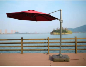 Садовый зонт AFM-300DR бордовый на боковой опоре