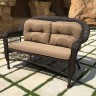 Комплект мебели ГИЗА LV520 Brown/Brown с двухместным диваном коричневый/коричневый из искусственного ротанга
