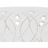Обеденная зона серии ADELIYA (Аделия) на 6 персон со столом D120 белого цвета из литого алюминия