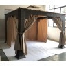 Беседка-шатер COUNTRY (Кантри) коричневая из искусственного ротанга