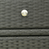Шкаф серии MORGAN (Морган) цвет темно-серый из плетенного искусственного ротанга