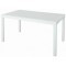 Стол обеденный YALTA DINING TABLE (Ялта) размером 150х90 белый из пластика под искусственный ротанг