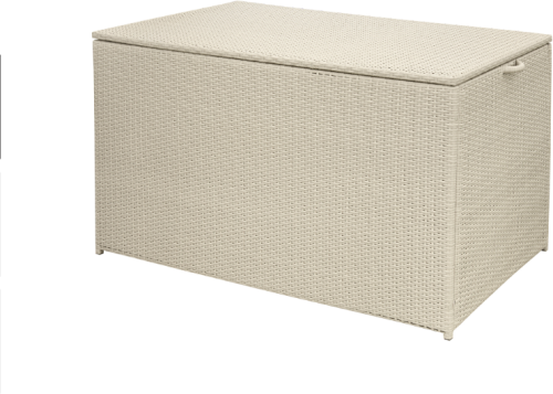 Ящик сундук для хранения подушек Lopes (Лопес) из плетеного искусственного ротанга цвет белый