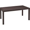 Стол обеденный YALTA FAMILY TABLE (Ялта) размером 161х95 коричневый из пластика под искусственный ротанг