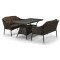 Комплект мебели MONIKA (Моника) T198A/S54A коричневый со столом 140х80 на 4 персоны из искусственного ротанга