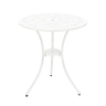 Обеденная группа серии ROSE (Роза) на 2 персоны со столом D60 белого цвета из литого алюминия