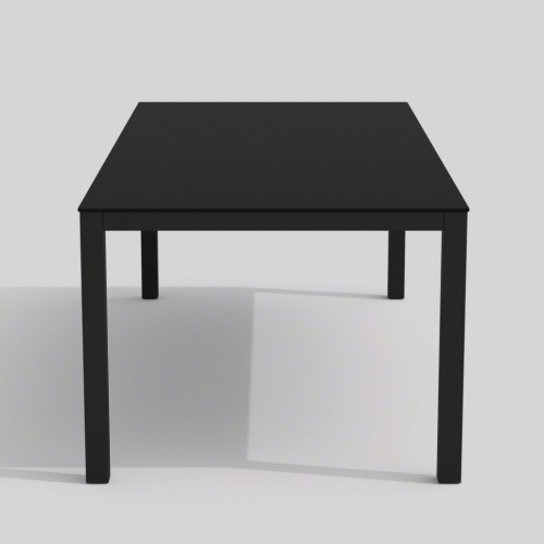 Обеденная группа  CANA FESTA plus каркас карбон / стол стекло 180 / ткань черная