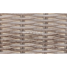 Обеденная зона серии MOLLIDAY BEIGE (Молидей) на 8 персон со столом 240х100 светло коричневого цвета из плетеного искусственного ротанга