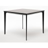 Малага обеденный стол из HPL 90х90см, цвет серый гранит, каркас черный