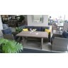 Комплект мебели МОНТЕ AFM-308B со столом 145х85 и трехместным диваном светло коричневый из искусственного ротанга