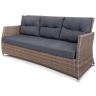 Комплект мебели МОНТЕ AFM-308B со столом 145х85 и трехместным диваном светло коричневый из искусственного ротанга