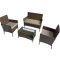 Комплект мебели PADUA (Падуя) коричневый из искусственного ротанга