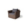 Кресло серии КАПУЧИНО коричневое из искусственного ротанга