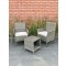 Комплект мебели VIRGINIYA (Вирджиния) BALCONY SET 2 бежево-серый, 2 кресла и стол