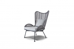 Кресло серии МАДРИД серое из стали