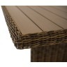 Стол обеденный серии БЕРГАМО 180х100 коричневый из искусственного ротанга
