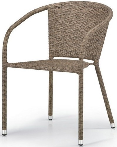 Комплект мебели T282ANT/Y137C-W56 на 4 персоны из плетеного искусственного ротанга, цвет светло-коричневый