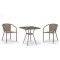 Комплект мебели T282BNT/Y137C-W56 на 2 персоны из плетеного искусственного ротанга, цвет светло-коричневый