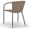 Комплект мебели T282BNT/Y137C-W56 на 4 персоны из плетеного искусственного ротанга, цвет светло-коричневый