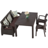 Комплект мебели YALTA BIG FAMILY 2 CHAIR (Ялта) темно коричневый из пластика под искусственный ротанг