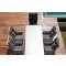 Стол обеденный серии ВЕРОНА 250х100 серый из алюминия под фактуру дерева