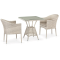 Комплект мебели серии VENTURA LATTE (Вентура) на 2 персоны со столом 70х70 из плетеного искусственного ротанга
