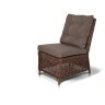 Комплект мебели угловой БЕРГАМО коричневого цвета на 8 персон со столом 180х100 из искусственного ротанга