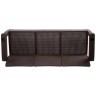 Комплект мебели YALTA BIG FAMILY SOFA 7 SET (Ялта) темно коричневый из пластика под искусственный ротанг