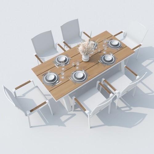 Стол обеденный MIRRA (Мира) 180 см белый