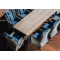 Комплект обеденной группы ТЕРАМО/ВЕРОНА со столом 250х100 на 6 персон серого цвета из плетеного искусственного ротанга