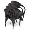 Комплект мебели T605SWT/Y290W52-W53 на 2 персоны из плетеного искусственного ротанга, цвет коричневый