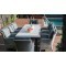 Комплект обеденной группы ПАРКЛЭНД/БЕРГАМО со столом 240х100 и 6-8 кресел из искусственного ротанга цвет серый