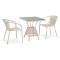 Комплект мебели серии VENTURA LATTE (Вентура) на 2 персоны со столом 70x70 из плетеного искусственного ротанга