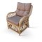 Кресло серии WOODEN NATUR (НАТУР) КМ-2004 цвет натуральный из плетеного натурального ротанга