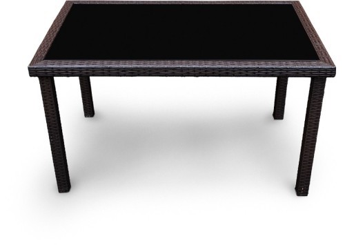 Комплект мебели АРИЯ коричневый на 6 персон с двумя диванами и столом 130х80 из искусственного ротанга
