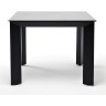 Венето обеденный стол из HPL 90х90см, цвет серый гранит, каркас черный