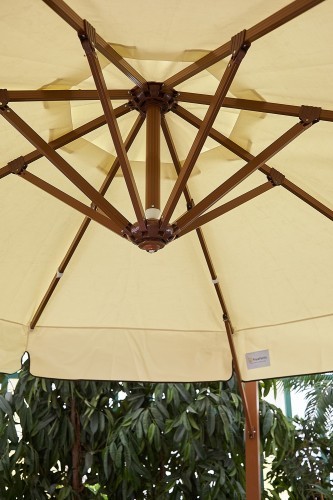 Зонт для кафе MAESTRO LUX 300 круглый бежевый на боковой опоре