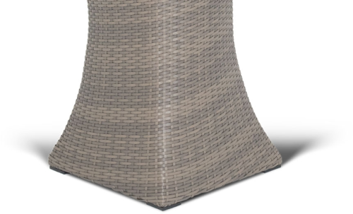 Кашпо серии ТРИНО серо коричневое из плетеного искусственного ротанга