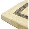 Обеденная зона серии AGIO на 6 персон со столом 205х105 с каменной столешницы из плетеного искусственного ротанга